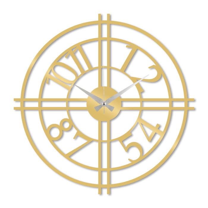 Wallity Metal Wall Clock 33 - Gold